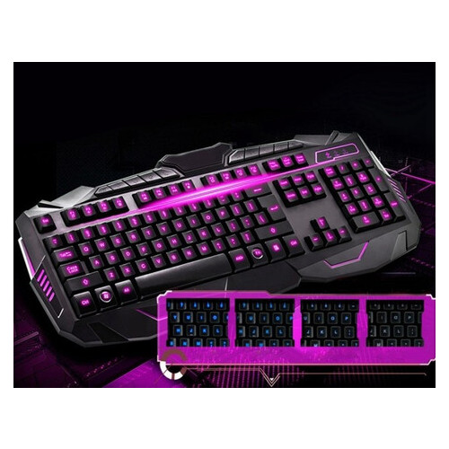Комплект клавиатура + мышь игровая V100 Led подсветка (55500886) фото №7