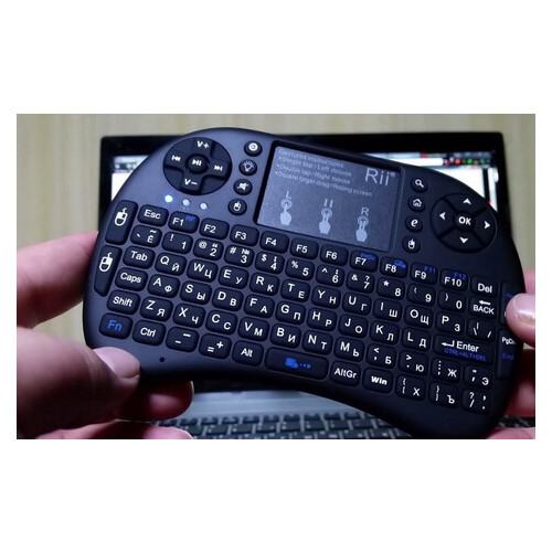 Клавіатура Keyboard wireless MWK08/i8 Led touch з підсвічуванням (77703311) фото №4