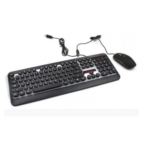 Комплект клавиатура игровая Led + мышь HK3970 чёрная (55500890) фото №3