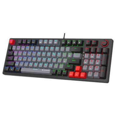 Клавіатура GamePro MK120B LED Red Switches USB Black фото №3