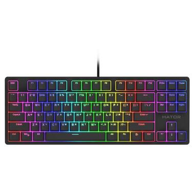 Клавіатура оптична HATOR Rockfall 2 Optica TKL black (HTK-730) black (HTK-730) фото №1