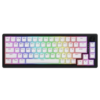 Клавиатура Hator Skyfall 65 Aurum Sterling RGB Wireless/Bluetooth/USB UA Black/White (HTK3160UA) фото №1