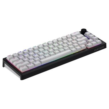 Клавиатура Hator Skyfall 65 Aurum Sterling RGB Wireless/Bluetooth/USB UA Black/White (HTK3160UA) фото №4