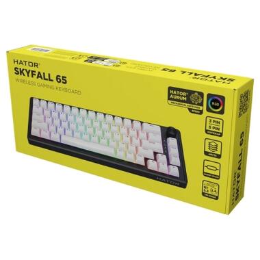 Клавиатура Hator Skyfall 65 Aurum Sterling RGB Wireless/Bluetooth/USB UA Black/White (HTK3160UA) фото №7