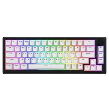 Клавиатура Hator Skyfall 65 MAG ULTRA 8K Aurum Ice RGB USB UA Black/White (HTK1860UA) фото №1