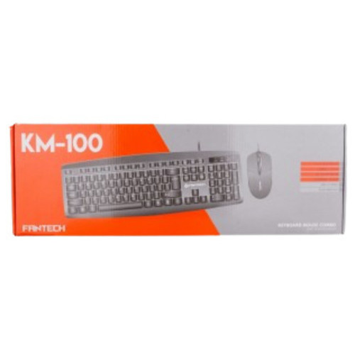 Клавіатура та миша Fantech KM100 провідна оптичний сенсор чорний (ЦУ-00033226_393) фото №6