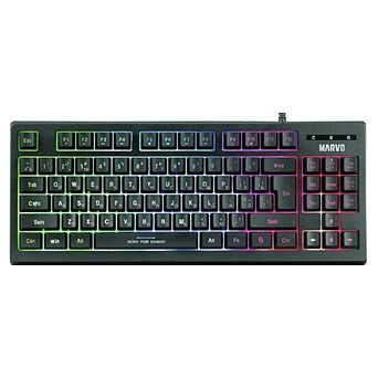 Клавіатура Marvo K607 3 кольори-LED USB (K607) фото №1
