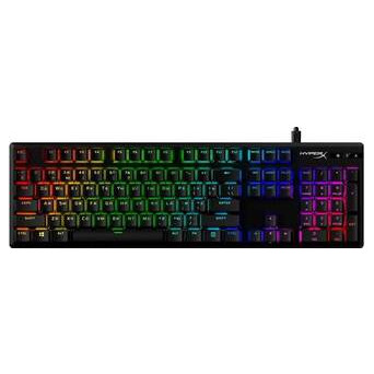 Клавиатура HyperX Alloy Origins Aqua USB RGB PBT ENG/RU Black (639N5AA) фото №1