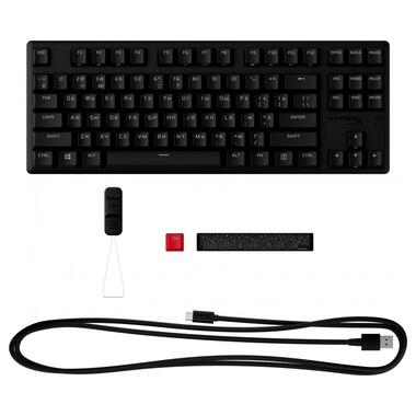 Клавіатура HyperX Alloy Origins Core PBT Red USB RGB ENG/UA Black (639N7AA) фото №7
