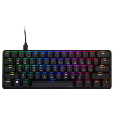 Клавиатура механическая HyperX Alloy Origins 60 61key Red USB-A EN/UA RGB черный (4P5N4AA) фото №1