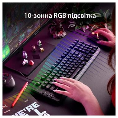 Клавиатура HyperX Eve 1800 USB UA Black (B7JE0AA) фото №7