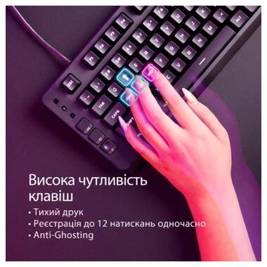 Клавиатура HyperX Eve 1800 USB UA Black (B7JE0AA) фото №6