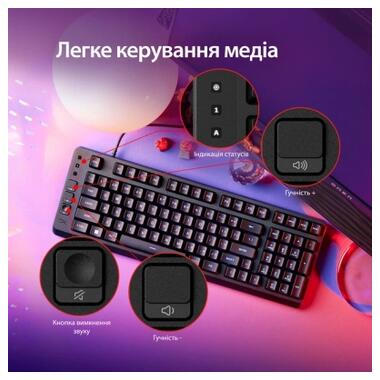 Клавиатура HyperX Eve 1800 USB UA Black (B7JE0AA) фото №8