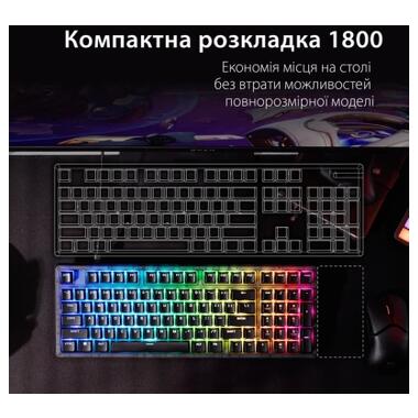 Клавиатура HyperX Origins 2 1800 HX Red USB UA Black (B4QS4AA) фото №2