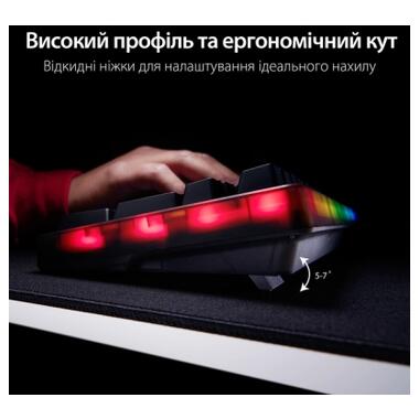 Клавиатура HyperX Origins 2 1800 HX Red USB UA Black (B4QS4AA) фото №7