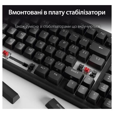 Клавиатура HyperX Origins 2 1800 HX Red USB UA Black (B4QS4AA) фото №5