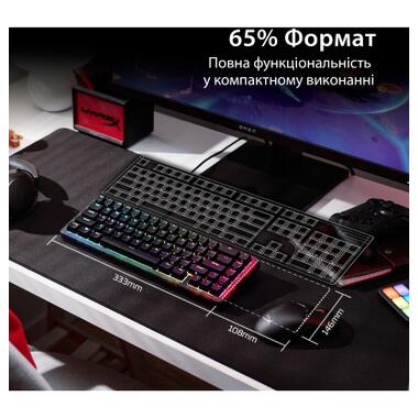 Клавиатура HyperX Origins 2 65 HX Red USB UA Black (B4QS3AA) фото №7