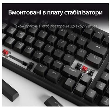 Клавиатура HyperX Origins 2 65 HX Red USB UA Black (B4QS3AA) фото №10