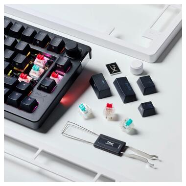 Клавиатура беспроводная HyperX Alloy Rise 75 Red RGB UA Black (91Y91AA) фото №9