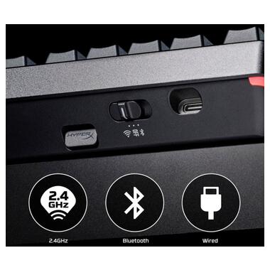 Клавиатура беспроводная HyperX Alloy Rise 75 Red RGB UA Black (91Y91AA) фото №7
