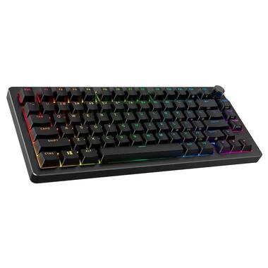 Клавиатура беспроводная HyperX Alloy Rise 75 Red RGB UA Black (91Y91AA) фото №2