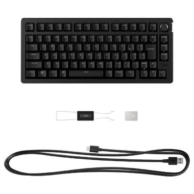 Клавиатура беспроводная HyperX Alloy Rise 75 Red RGB UA Black (91Y91AA) фото №5