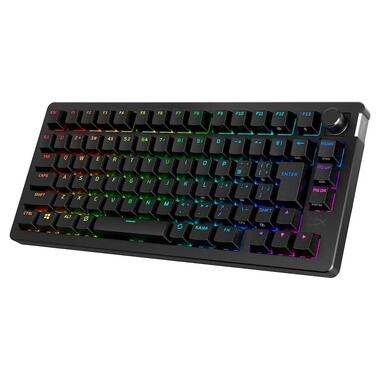 Клавиатура беспроводная HyperX Alloy Rise 75 Red RGB UA Black (91Y91AA) фото №3