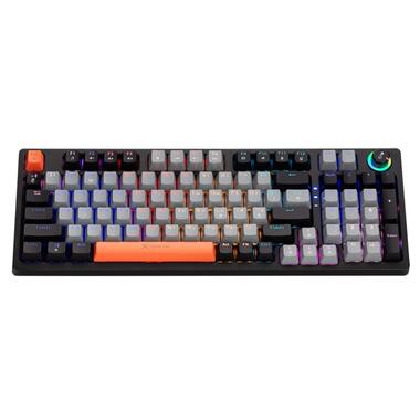 Клавіатура ігрова механічна XTRIKE ME GK-987 UA 96кл.+регулятор, RGB, USB, сіро-чорна (GK-987GBRUA) фото №3