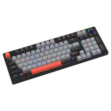 Клавіатура ігрова механічна XTRIKE ME GK-987 UA 96кл.+регулятор, RGB, USB, сіро-чорна (GK-987GBRUA) фото №2