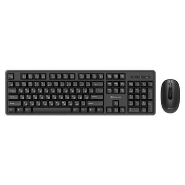 Комплект бездротовий XTRIKE ME UA (клавіатура + мишка 4 кн.,1600dpi) чорний (MK-307UA) фото №1