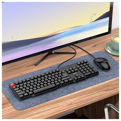 Ігрова клавіатура миша Hoco GM16 Чорний фото №39