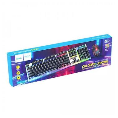 Игровая клавиатура + мышь Hoco GM18 Luminous Black фото №32