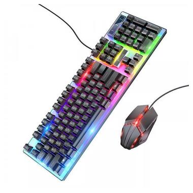 Игровая клавиатура + мышь Hoco GM18 Luminous Black фото №2