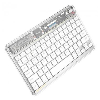 Бездротова клавіатура HOCO Transparent Discovery edition S55, біла фото №1