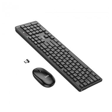 Комплект бездротова клавіатура та миша HOCO GM17, чорний фото №5