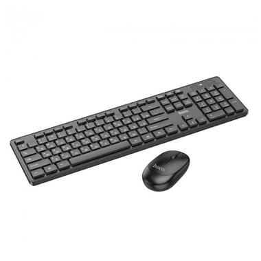 Комплект бездротова клавіатура та миша HOCO GM17, чорний фото №2