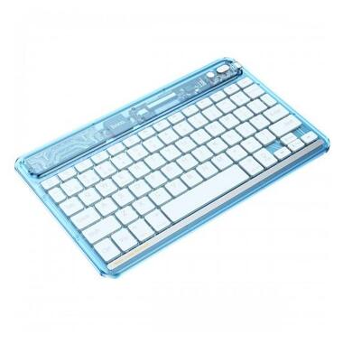 Бездротова клавіатура Hoco S55 Transparent Discovery edition (English version) Ice blue mist фото №2
