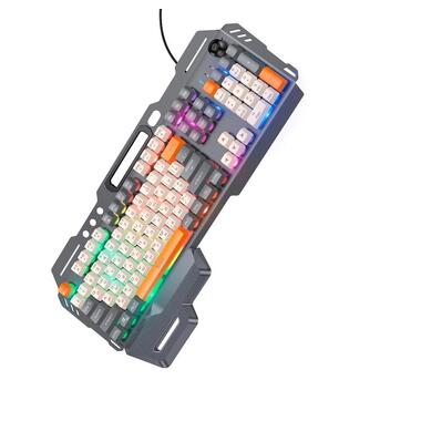 Клавиатура HOCO DI98 Murphy 3-color wired keyboard(Ukrainian version) Star Gray (6942007674232) фото №3