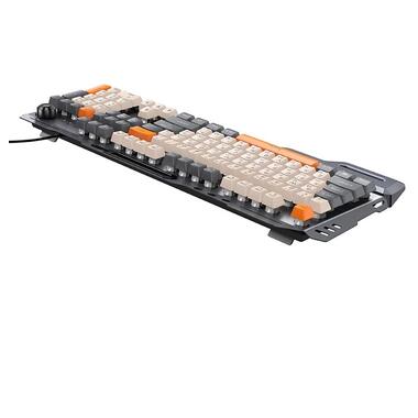 Клавиатура HOCO DI98 Murphy 3-color wired keyboard(Ukrainian version) Star Gray (6942007674232) фото №4