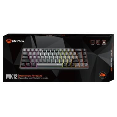 Клавиатура Meetion MK12 Bluetooth/USB Type-C Black (MT-MK12-A-RUA) фото №3