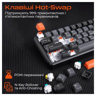 Клавиатура Meetion MK12 Bluetooth/USB Type-C Black (MT-MK12-A-RUA) фото №7