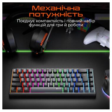 Клавиатура Meetion MK12 Bluetooth/USB Type-C Black (MT-MK12-A-RUA) фото №4