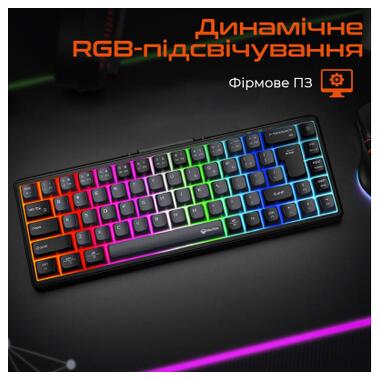 Клавиатура Meetion MK12 Bluetooth/USB Type-C Black (MT-MK12-A-RUA) фото №5