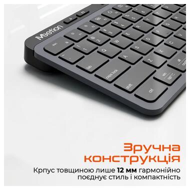 Клавиатура Meetion WK330 Wireless/Bluetooth Black (MT-WK330-A-RUA) фото №6