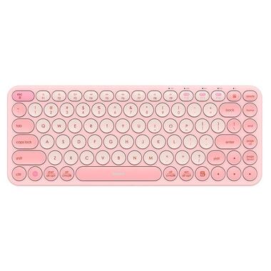 Беспроводная клавиатура Baseus K01A Wireless Tri-Mode Keyboard (English Version) (B00955503) Baby Pink фото №1