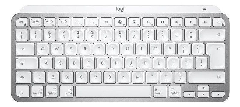 Клавіатура Logitech MX Keys Mini For Mac Minimalist Wireless Illuminated Pale Gray (920-010526) фото №1