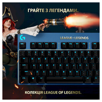 Клавіатура Logitech G PRO Mechanical Keyboard League of Legends Edition (920-010537) фото №2