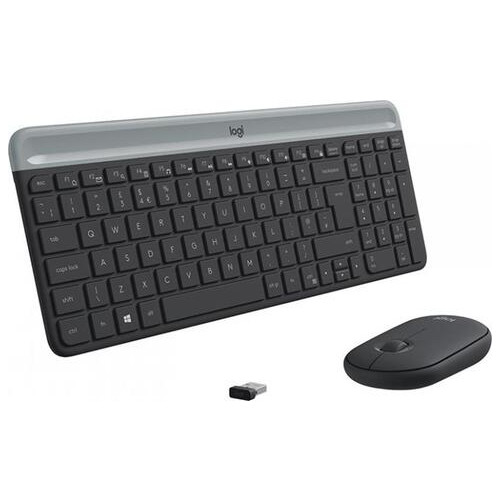 Комплект (клавіатура, миша) LOGITECH MK470 Slim Wireless Combo, US, Graphite (920-009204) фото №2