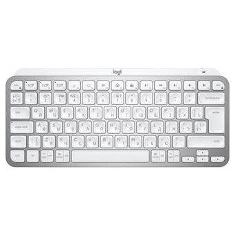 Клавіатура LOGITECH MX Keys Mini Minimalist Wireless, США, блідо-сіра (920-010499) фото №1