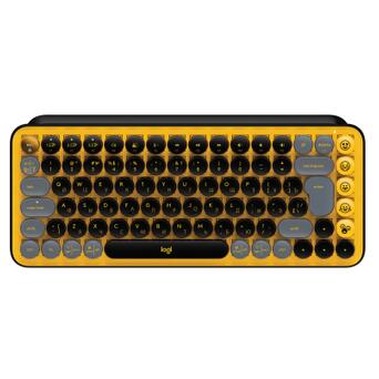 Клавiатура Logitech POP Keys Wireless Mechanical Keyboard UA Blast Yellow (920-010735) фото №1